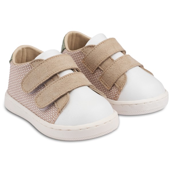 Sneakers  Διπλή Μπαρέτα Χρατς PRI2104 Μπεζ Λευκό Μέντα