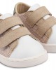 Sneakers  Διπλή Μπαρέτα Χρατς PRI2104 Μπεζ Λευκό Μέντα
