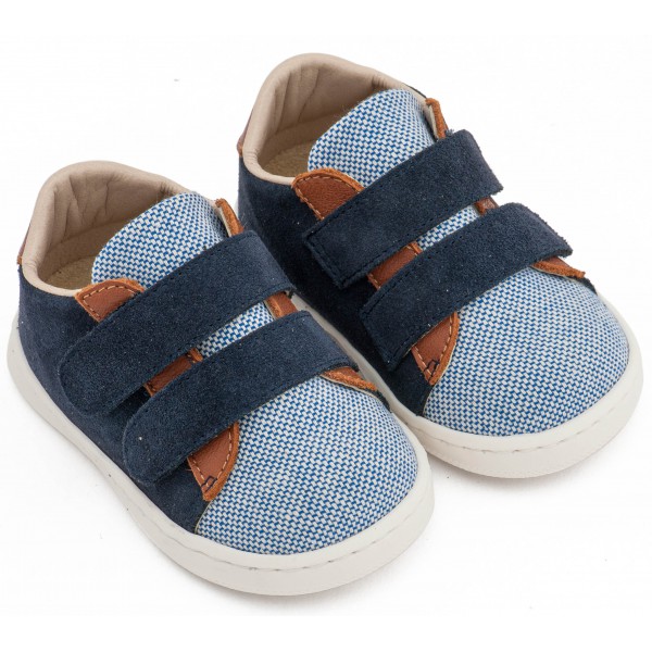 Sneakers Διπλή Μπαρέτα Χρατς PRI2104  Μπλε Ταμπά