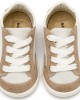 Δερμάτινο Δετό Sneakers PRΙ2120 Λευκό Μπεζ