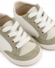 Δερμάτινο Δετό Sneakers PRΙ2120 Λευκό Μέντα