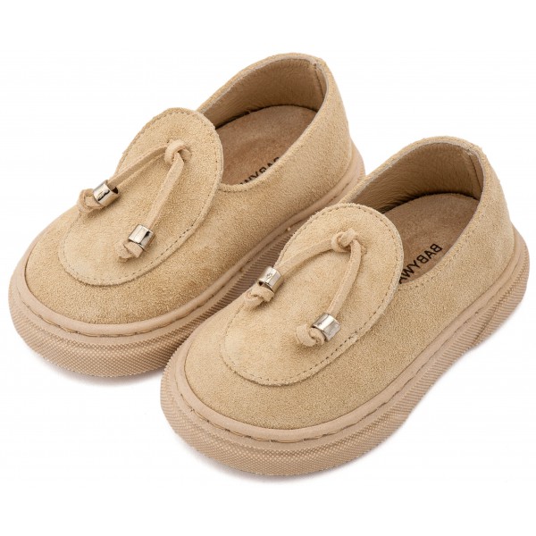 Loafer με Φουντάκια BW4307 Μπεζ