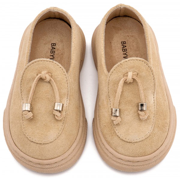 Loafer με Φουντάκια BW4307 Μπεζ