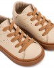 Δετό Δερμάτινο Sneaker BW 4312 Μπεζ