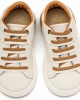 Δετό Sneaker με Δίχρωμο Κορδόνι EXC5294 Λευκό Μπεζ