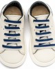 Δετό Sneaker με Δίχρωμο Κορδόνι EXC5294 Λευκό Μπλε