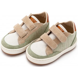 Δίχρωμο Sneaker Διπλό Χρατς EXC5297  Μέντα Μπεζ Λευκό