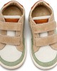 Δίχρωμο Sneaker Διπλό Χρατς EXC5297  Μέντα Μπεζ Λευκό