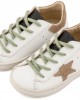 Τρίχρωμο Sneaker Δετό EXC5315  Λευκό Μπεζ Μέντα