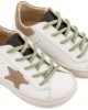 Τρίχρωμο Sneaker Δετό EXC5315  Λευκό Μπεζ Μέντα