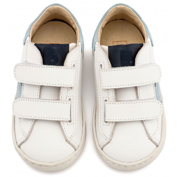 Τρίχρωμο Sneaker Διπλό Χρατς EXC5316  Λευκό Σιέλ