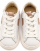 Δίχρωμο Sneaker Δετό EXC8001 Λευκό Μπεζ