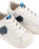 Δίχρωμο Sneaker Δετό EXC8001 Λευκό Μπλε