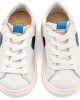 Δίχρωμο Sneaker Δετό EXC8001 Λευκό Μπλε