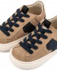 Δίχρωμο Sneaker Δετό EXC8002 Μπεζ Μπλε