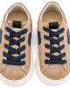 Δίχρωμο Sneaker Δετό EXC8002 Μπεζ Μπλε