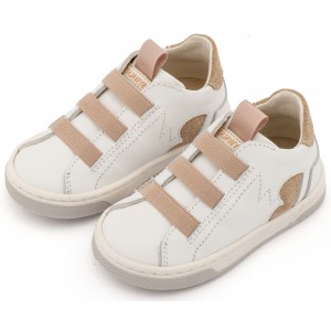 Sneaker Παντοφλέ με Λαστιχάκια EXC8005 Λευκό Μπεζ