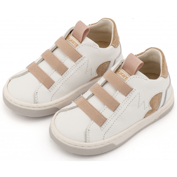 Sneaker Παντοφλέ με Λαστιχάκια EXC8005 Λευκό Μπεζ