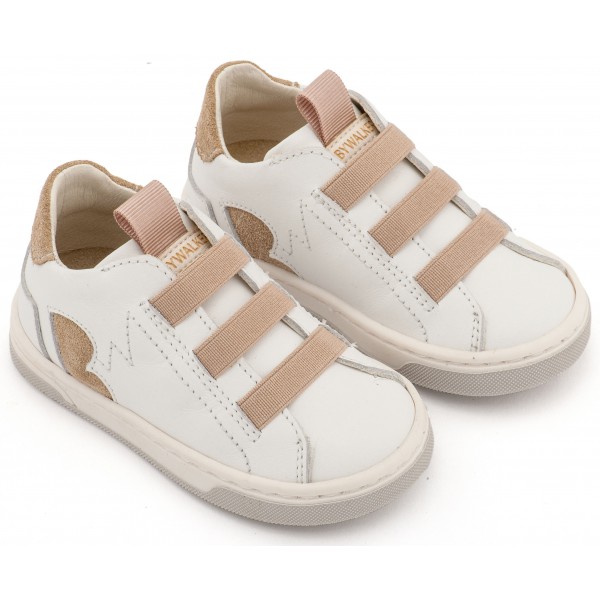 Sneaker Παντοφλέ με Λαστιχάκια EXC8005 Λευκό Μπεζ