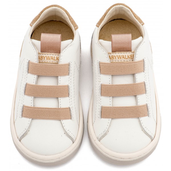 Sneaker Παντοφλέ με Λαστιχάκια EXC8005 Λευκό Μπεζ