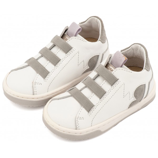 Sneaker Παντοφλέ με Λαστιχάκια EXC8005 Λευκό Γκρι