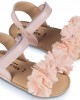 Πέδιλο με Chiffon Λουλούδια MI1633 Ροζ