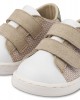 Sneakers  Διπλή Μπαρέτα Χρατς PRI2104 Μπεζ Λευκό Μέντα
