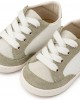 Δερμάτινο Δετό Sneakers PRΙ2120 Λευκό Μέντα