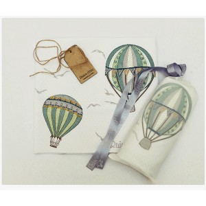 ΠΙΚΕ ΚΟΥΒΕΡΤΑ ΑΓΚΑΛΙΑΣ "HOT AIR BALLON" ΜΠΛΕ